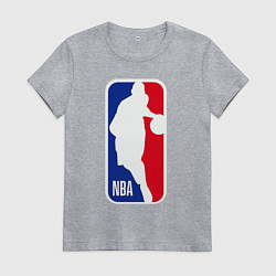 Футболка хлопковая женская NBA Kobe Bryant, цвет: меланж