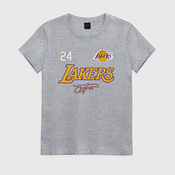 Футболка хлопковая женская KOBE BRYANT АВТОГРАФ, цвет: меланж