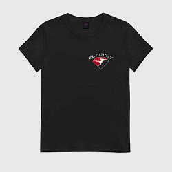 Футболка хлопковая женская Tony Ferguson спина, цвет: черный