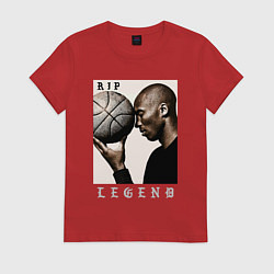 Футболка хлопковая женская Kobe - RIP Legend, цвет: красный