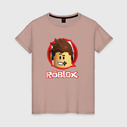 Футболка хлопковая женская ROBLOX, цвет: пыльно-розовый