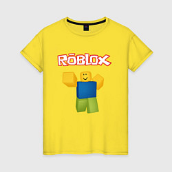 Футболка хлопковая женская ROBLOX, цвет: желтый