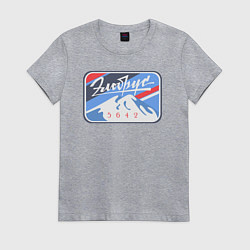 Футболка хлопковая женская Эльбрус 5642, цвет: меланж