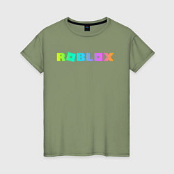 Футболка хлопковая женская ROBLOX, цвет: авокадо
