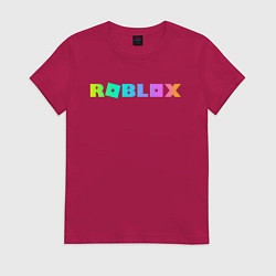 Футболка хлопковая женская ROBLOX, цвет: маджента