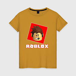 Футболка хлопковая женская ROBLOX, цвет: горчичный