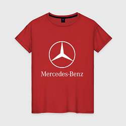 Футболка хлопковая женская MERCEDES, цвет: красный