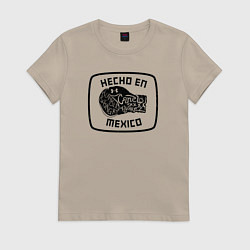 Футболка хлопковая женская Canelo Alvarez, цвет: миндальный