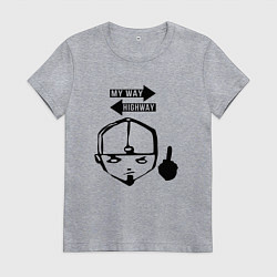 Футболка хлопковая женская LIMP BIZKIT, цвет: меланж