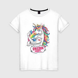 Женская футболка Unicorn Power Единорог