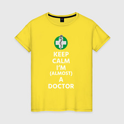 Женская футболка Keep calm I??m a doctor