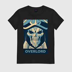 Футболка хлопковая женская Аинз Оал Гоун, цвет: черный