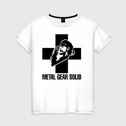 Футболка хлопковая женская Metal Gear Solid, цвет: белый