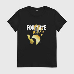 Футболка хлопковая женская Fortnite, цвет: черный