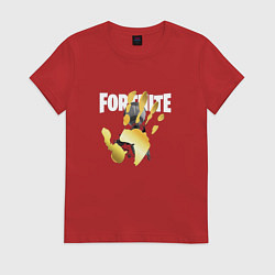 Футболка хлопковая женская Fortnite, цвет: красный