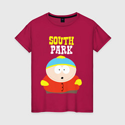 Футболка хлопковая женская SOUTH PARK, цвет: маджента