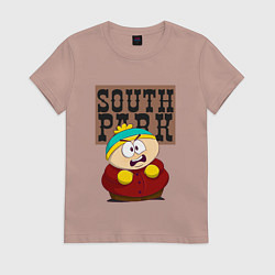Футболка хлопковая женская ЮЖНЫЙ ПАРК, цвет: пыльно-розовый