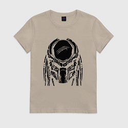 Футболка хлопковая женская PREDATOR, цвет: миндальный