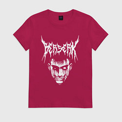 Футболка хлопковая женская BERSERK, цвет: маджента