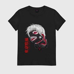 Футболка хлопковая женская TOKYO GHOUL, цвет: черный