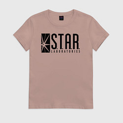 Футболка хлопковая женская S T A R Labs, цвет: пыльно-розовый