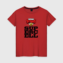 Футболка хлопковая женская Разработчик Supercell, цвет: красный