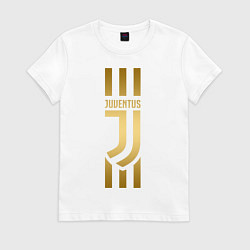 Футболка хлопковая женская JUVENTUS, цвет: белый
