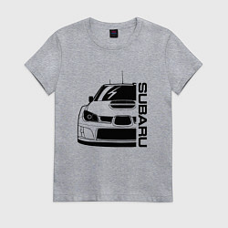 Футболка хлопковая женская SUBARU Z, цвет: меланж