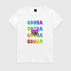 Футболка хлопковая женская GOOBA - 6ix9ine, цвет: белый