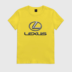 Футболка хлопковая женская LEXUS, цвет: желтый