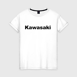 Футболка хлопковая женская KAWASAKI Z, цвет: белый