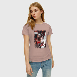 Футболка хлопковая женская ПОСЛЕДНИЙ ТАНЕЦ, цвет: пыльно-розовый — фото 2