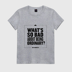 Футболка хлопковая женская Vanya Z, цвет: меланж