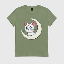 Футболка хлопковая женская Artemis, цвет: авокадо