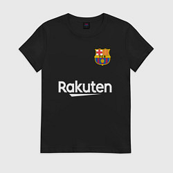 Футболка хлопковая женская BARCELONA, цвет: черный