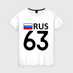 Женская футболка RUS 63