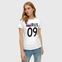 Футболка хлопковая женская RUS 09, цвет: белый — фото 2