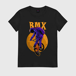 Женская футболка BMX - moon - space