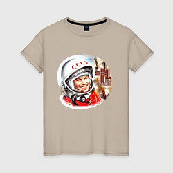 Женская футболка Юрий Гагарин 1