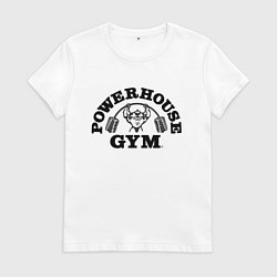 Футболка хлопковая женская GYM, цвет: белый