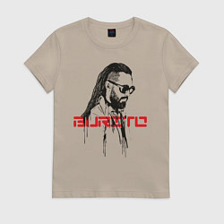 Футболка хлопковая женская Группа Burito, цвет: миндальный