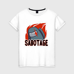 Женская футболка Among Us Sabotage