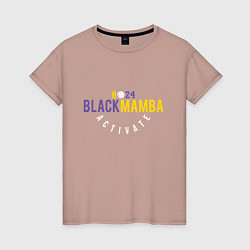 Футболка хлопковая женская Black Mamba, цвет: пыльно-розовый