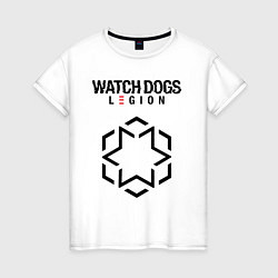 Футболка хлопковая женская Футурологи Watch Dogs Legion, цвет: белый