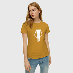 Футболка хлопковая женская Bakugo t-shirt, цвет: горчичный — фото 2