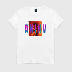 Футболка хлопковая женская ANIKV, цвет: белый