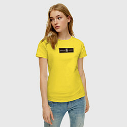 Футболка хлопковая женская Kowalski Bakery Logo, цвет: желтый — фото 2