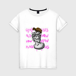 Женская футболка Гипсовая голова