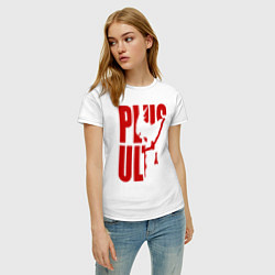 Футболка хлопковая женская PLUS ULTRA, цвет: белый — фото 2