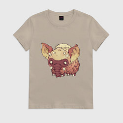 Футболка хлопковая женская Dont Starve, цвет: миндальный